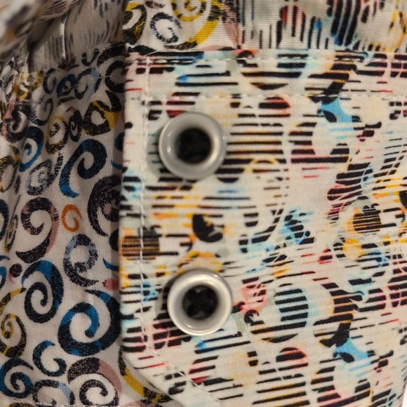 Robert Graham Givens Men's Small Button Down Shirt - Picture 9 of 12